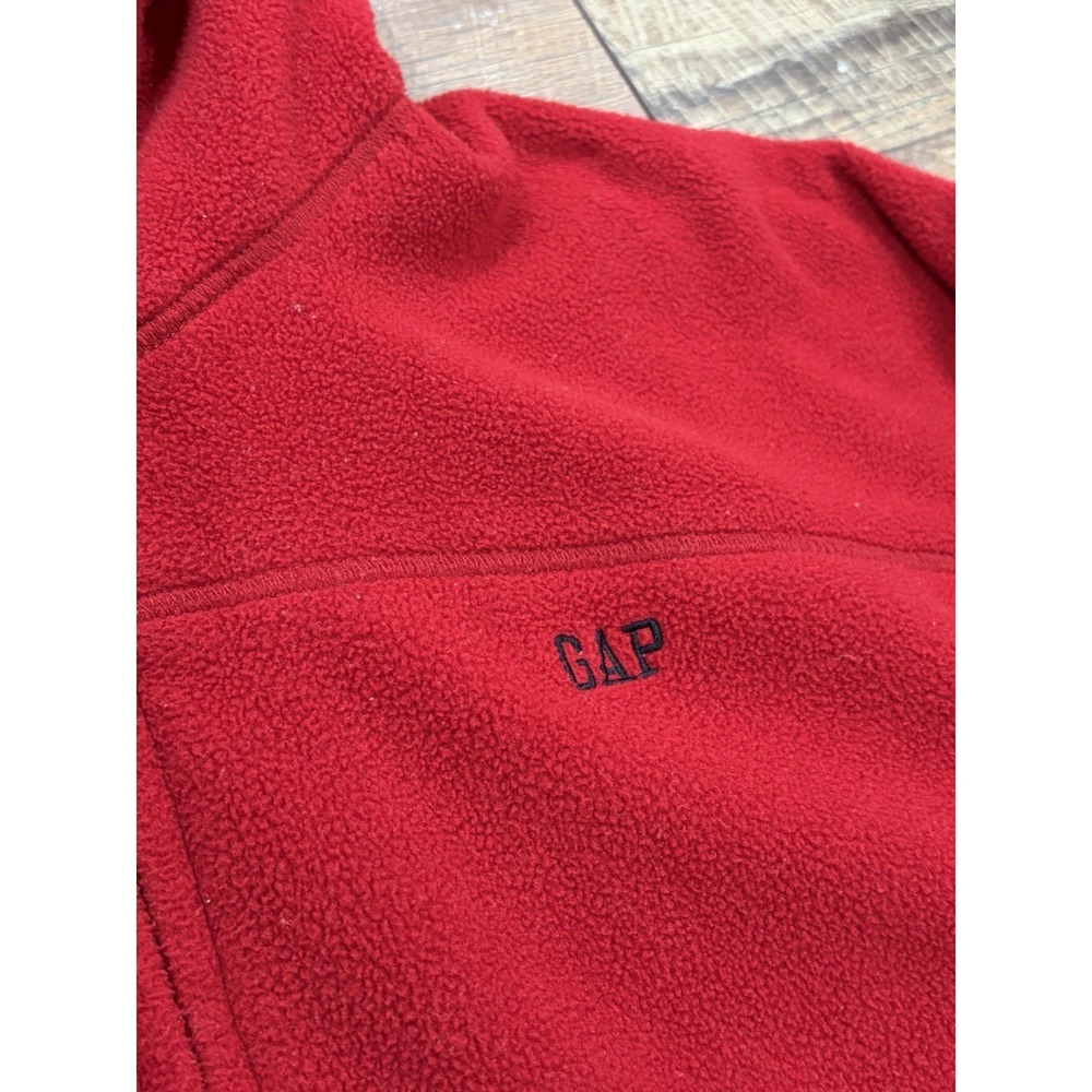 Vintage‎ GAP Reversible Workwear Jacket Fleece Lined Medium Navy Blue Red 2003 - Picture 4 of 11